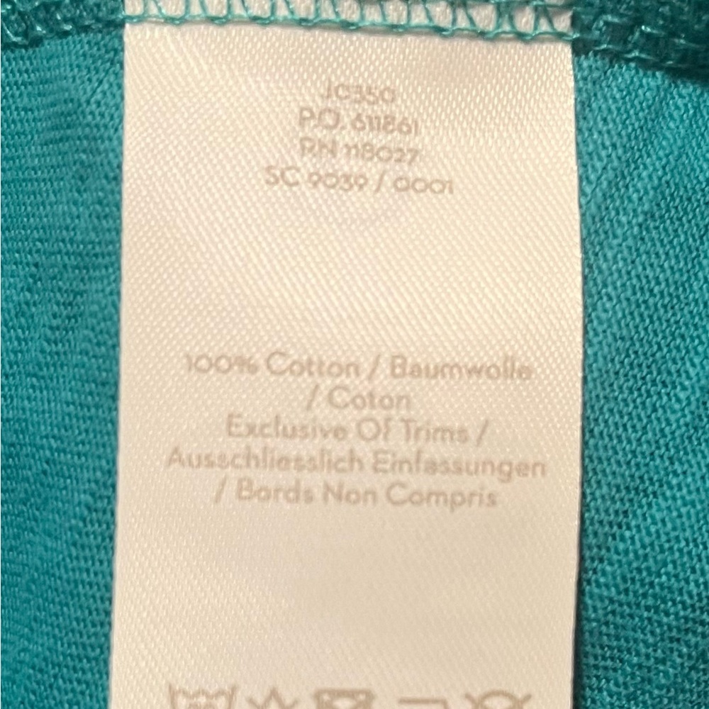 Boden Teal Cotton Pom Trim Dress – Size 8R - Picture 8 of 8